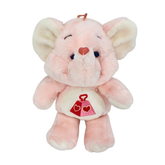 Vintage Care Bear Cousins Lotsa Heart Elephant Pink Plush Kenner American 13" - Picture 14 of 14